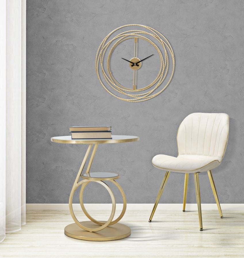 Orologio Da Muro Gold Strips cm Ø 50x4 (1)