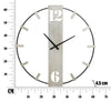 Orologio Da Muro Silvery cm 61x4,5x63 (6)
