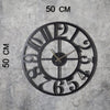 Orologio da parete Aila Circle Nero (6)