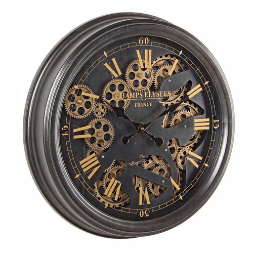 Bizzotto Orologio da parete Engrenage M010 Nero