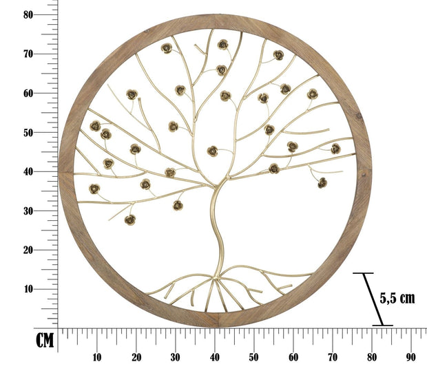 Pannello Albero Glam cm Ø 80x5,5 (8)