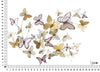 Pannello Da Muro Butterflies Oro/Bordeaux cm 132x3,5x95,5 (5)