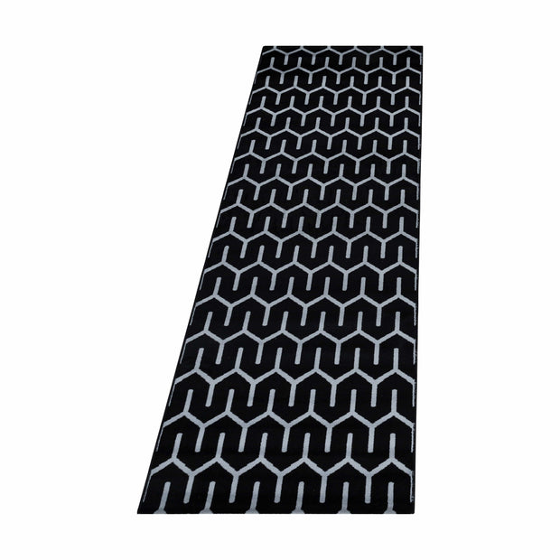 Passatoia Costa 3524 Geometric Nero & AYYTPCH-COSTA3524BLACK-TRAVERSA
