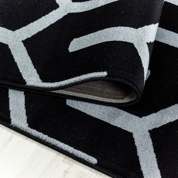 Passatoia Costa 3524 Geometric Nero (1)