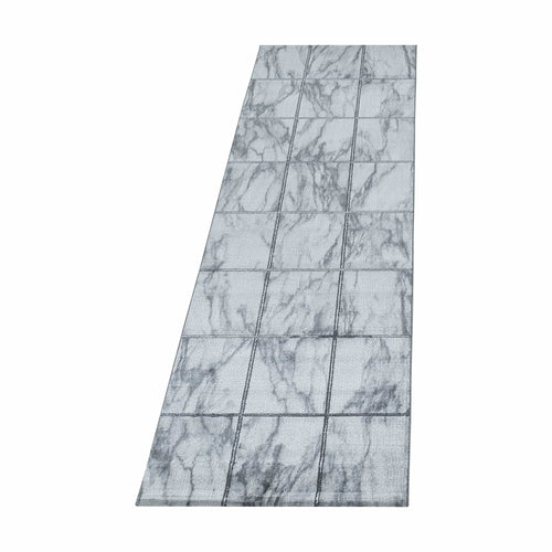 Passatoia Naxos 3816 Marmor Design Argento & AYYTPCH-NAXOS3816SILVER-TRAVERSA