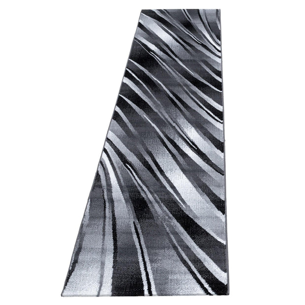 Passatoia Parma 9210 Abstract Waves Nero & AYYTPCH-PARMA9210BLACK-TRAVERSA