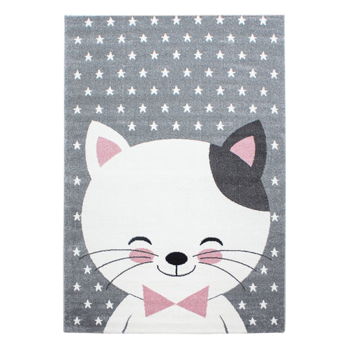 Passatoia per bambini Kids 0550 Cute Cat Rosa & AYYTPCH-KIDS0550PINK-TRAVERSA