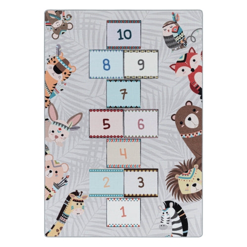 Passatoia per bambini Play 2903 Hopscotch Grigio & AYYTPCH-PLAY2903GREY-TRAVERSA