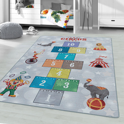 Passatoia per bambini Play 2909 Hopscotch Grigio (1)