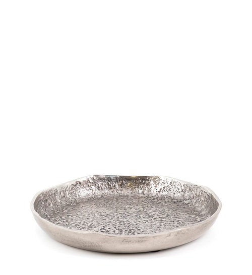 Piatto decorativo Antique Big Argento