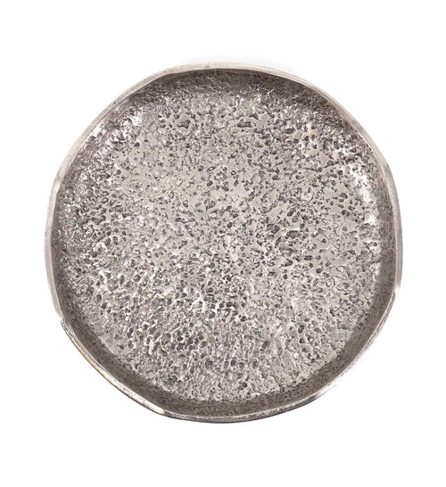 Piatto decorativo Antique Big Argento (1)