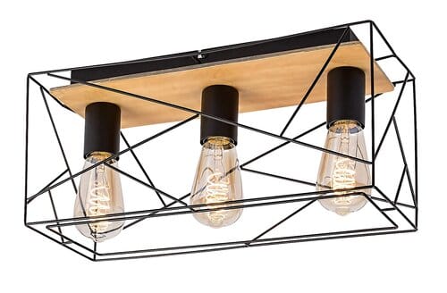 Plafoniera Boire 71023 Nero (1)