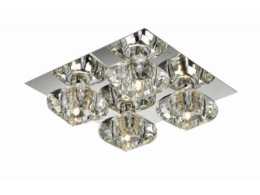 Plafoniera Rubic 4 AZ0492 Cromo
