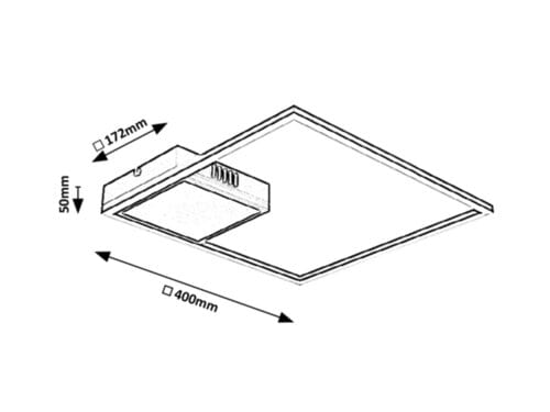 Plafoniera Sirius 5286 Nero (2)