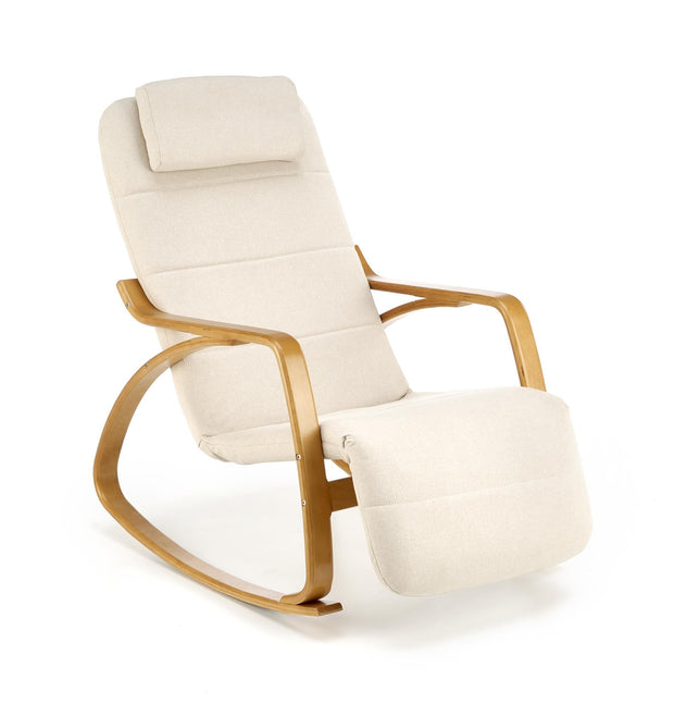 Halmar Poltrona a dondolo in tessuto Prime Beige