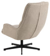 Actona Poltrona girevole in tessuto Bosley Beige