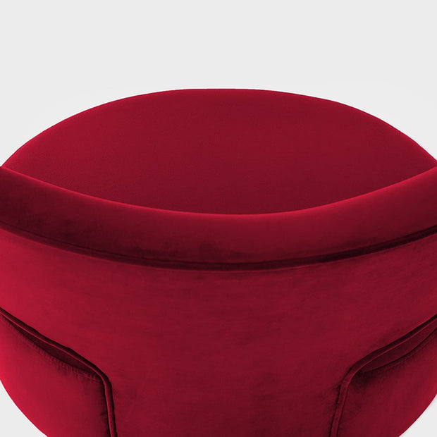 Customform Poltrona in tessuto Flippin Rosso