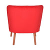 Oyo Poltrona in tessuto Moon River Rosso