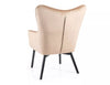 Signal Poltrona in velluto Carmen Beige