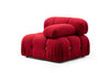 Poltrona modulare in tessuto Bubble 1R Rosso