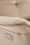 Halmar Poltrona Reclinabile Elettrica in velluto Semir Beige