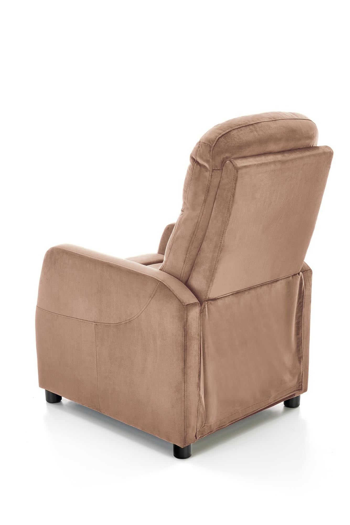 Halmar Poltrona Reclinabile in velluto Felipe 2 Beige