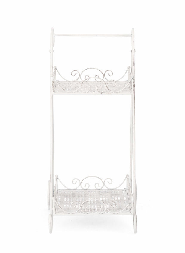 Bizzotto Porta piante per vaso Emily Rectangle 2SH Bianco