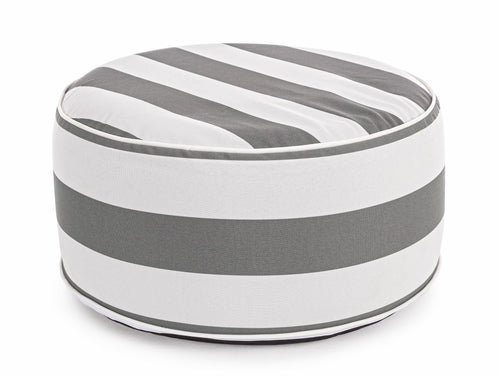 Bizzotto Pouf gonfiabile da giardino Stripes Grigio