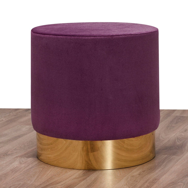 Pouf in tessuto Barok 21 Violetto