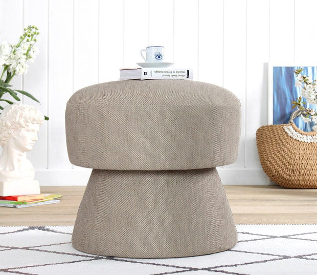Pouf in tessuto Endor Marrone