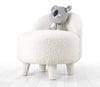 Pouf in tessuto Moouv Bianco