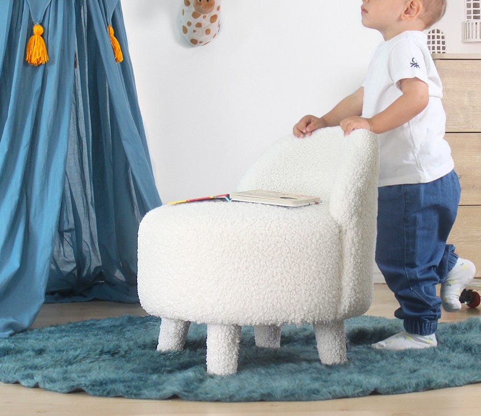 Pouf in tessuto Moouv Bianco (2)