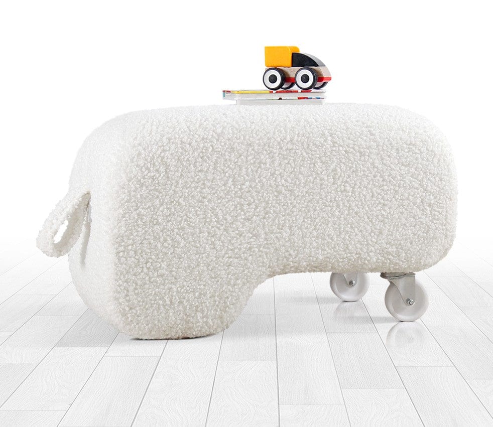 Pouf in tessuto Moouv Bianco