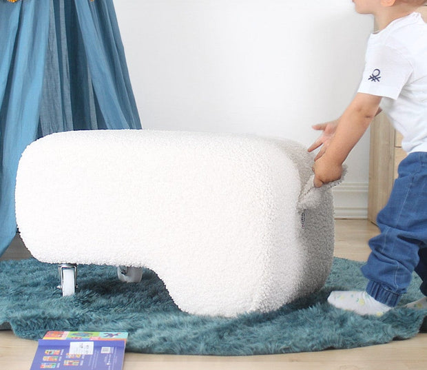 Pouf in tessuto Moouv Bianco (3)