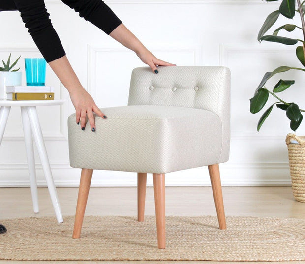 Pouf in tessuto Moouv Crema (2)