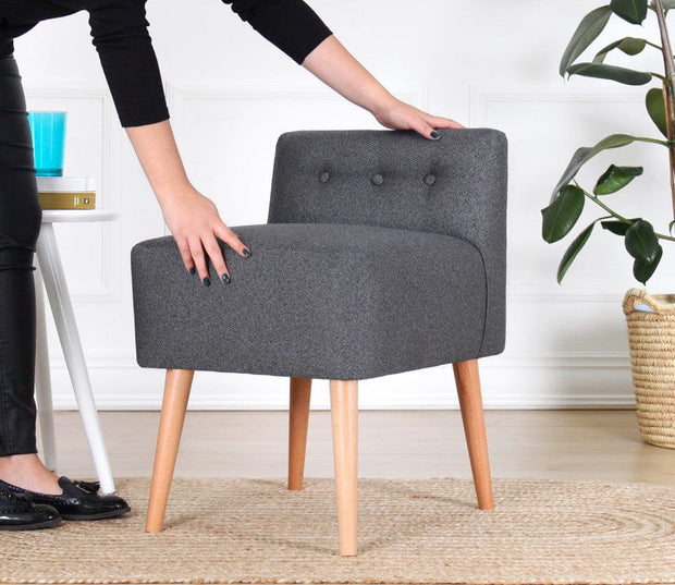 Pouf in tessuto Moouv Grigio (2)