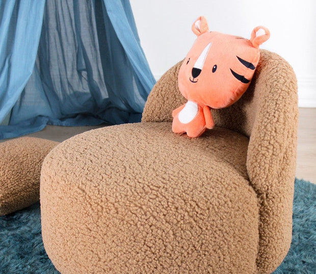 Pouf in tessuto Moouv Marrone (5)