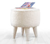 Pouf in tessuto Moouv Round Bianco