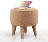 Pouf in tessuto Moouv Round Marrone