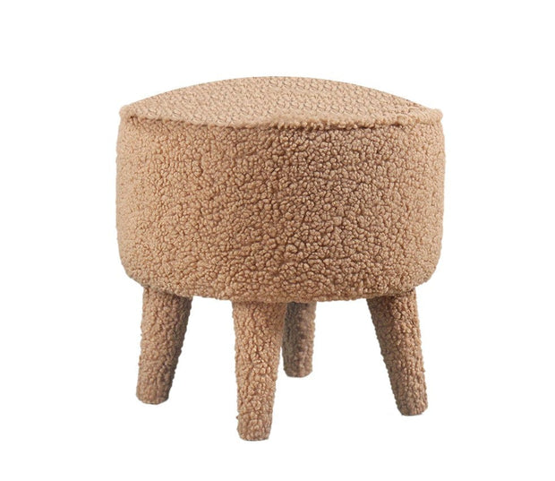 Pouf in tessuto Moouv Round Marrone (6)