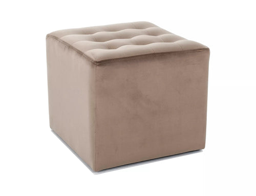 Signal Pouf in velluto Lori Beige