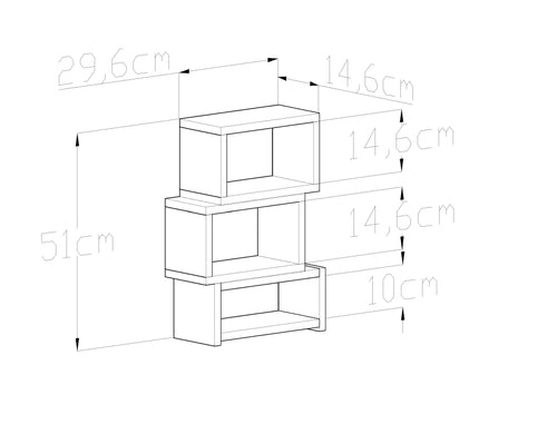 Oyo Scaffale Hera Antracite