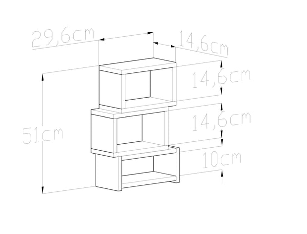 Oyo Scaffale Hera Antracite