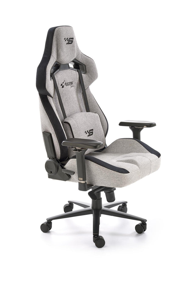 Sedia da gaming in tessuto Alister Grigio