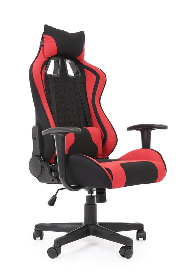 Sedia da gaming in tessuto Cayman Rosso