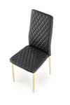 Sedia da pranzo in ecopelle K501 Nero (1)