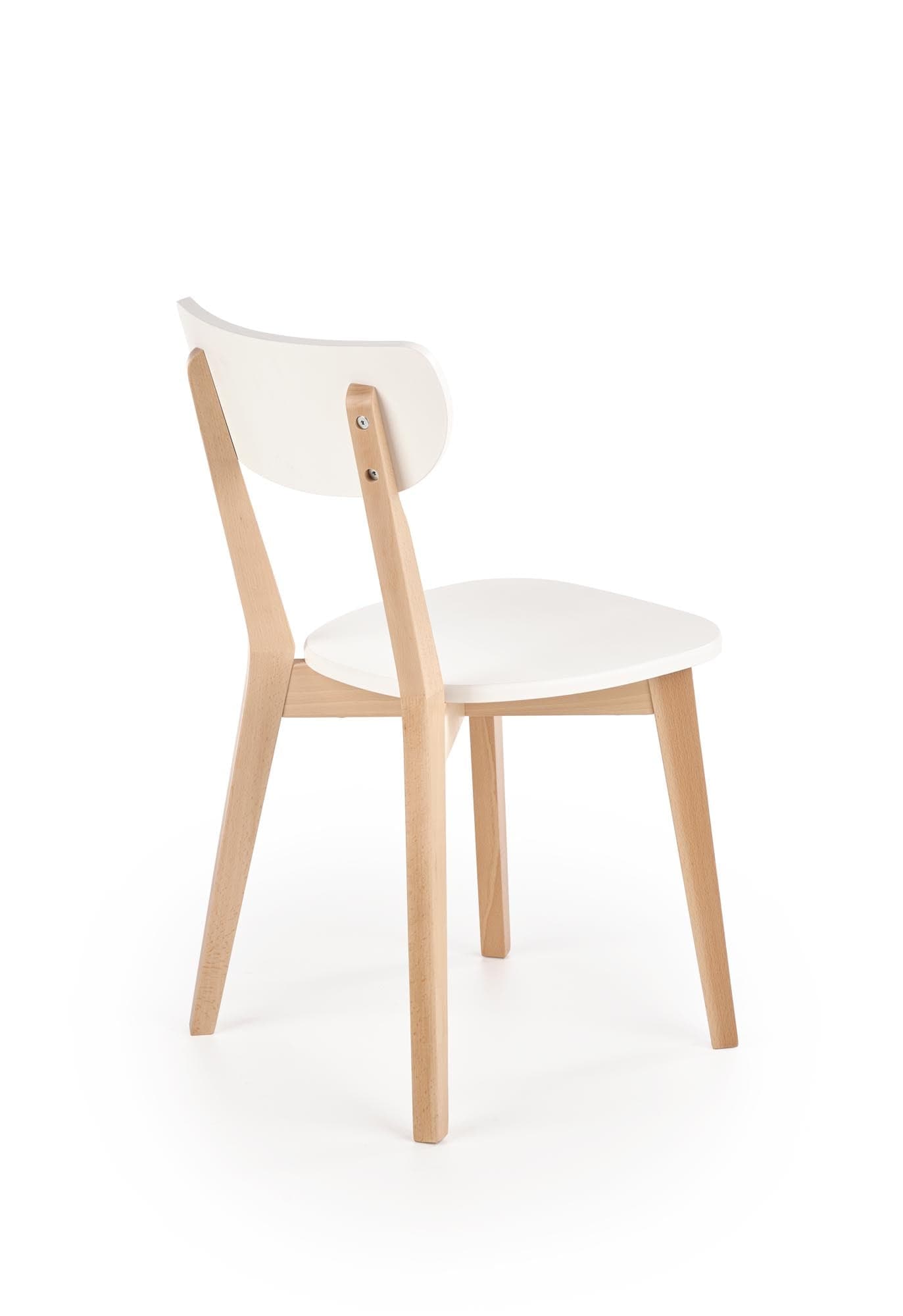 Sedia da pranzo in legno e MDF Buggi Bianco (3)