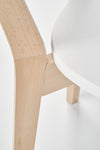 Sedia da pranzo in legno e MDF Buggi Bianco (6)