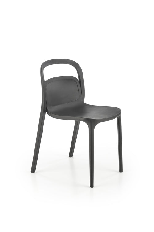 Sedia da pranzo in plastica K490 Nero