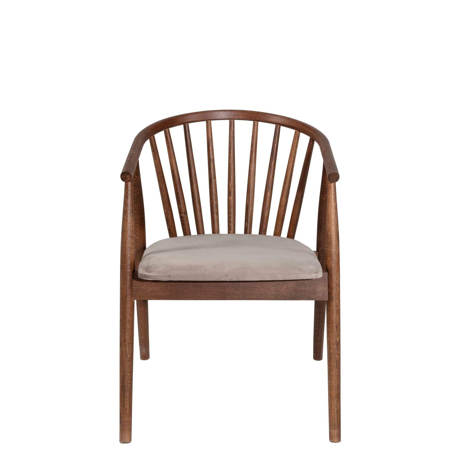 Sedia da pranzo in tessuto Albero 48 Beige (3)